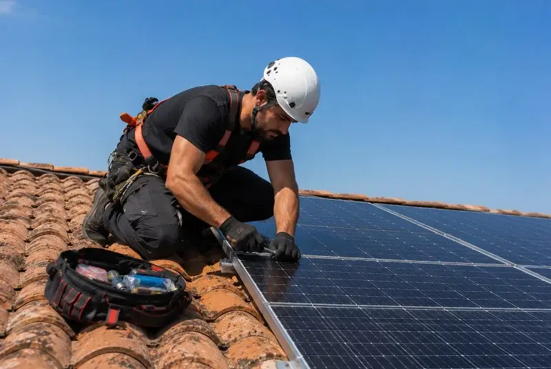Maintenance et monitoring de panneaux solaires à Hœdic